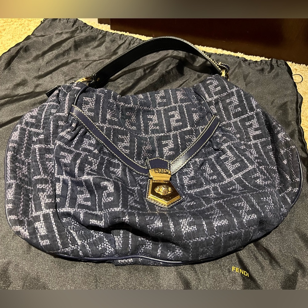 Fendi blue purse